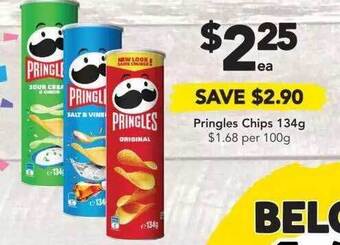 Drakes Pringles chips 134g offer