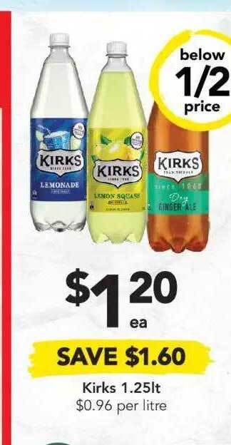 Drakes Kirks 1.25lt offer
