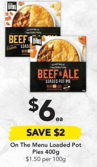 Drakes On the menu loaded pot pies 400g offer