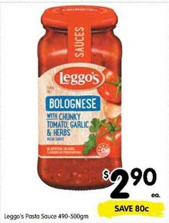 Spar Leggo's pasta sauce offer