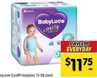 Spar Babylove cosifit nappies 15-28 pack offer