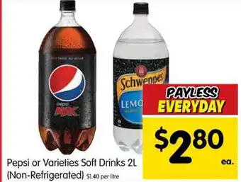 Spar Pepsi or varieties soft drinks non-refrigerated offer