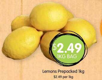 Spudshed Lemons prepacked offer