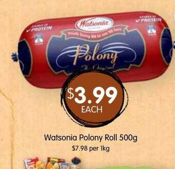 Spudshed Watsonia polony roll offer