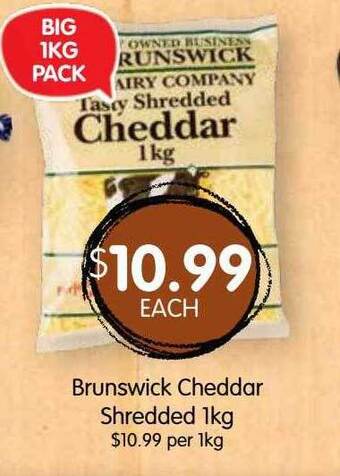 Spudshed Brunswick cheddar shredded offer