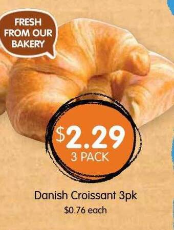 Spudshed Danish croissant 3pk offer
