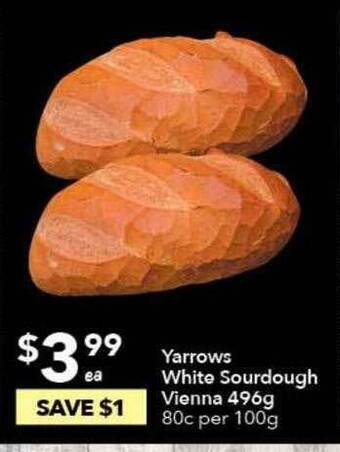 Ritchies Yarrows white sourdough vienna offer