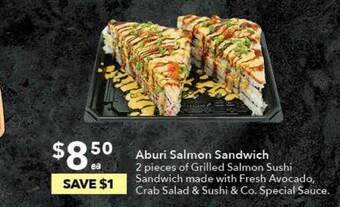 Ritchies Aburi salmon sandwich offer