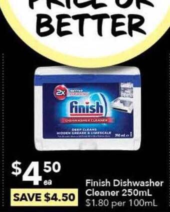 Ritchies Finish dishwasher cleaner offer