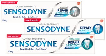 Sensodyne repair & protect 100g range