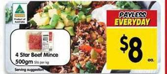 4 star beef mince