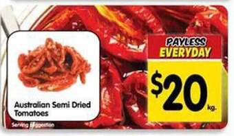 Spar Australian semi dried tomatoes offer