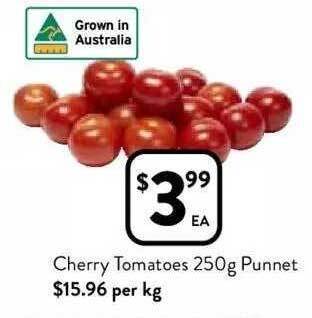 Foodworks Cherry tomatoes punnet offer
