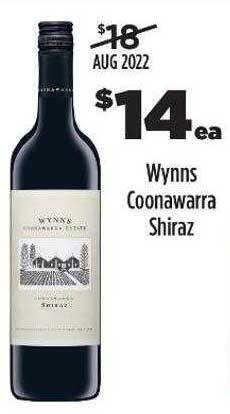 Liquorland Wynns coonawarra shiraz offer