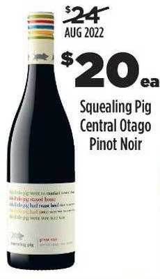 Liquorland Squealing pig central otago pinot noir offer