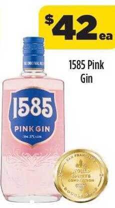 Liquorland 1585 pink gin offer