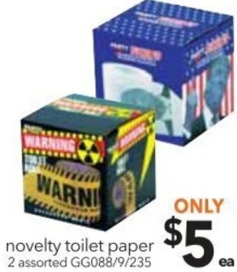 Cheap as Chips Novelty Toilet Paper offer