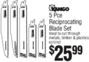 Bunnings Kango 5 Pce Reciprocating Blade Set offer