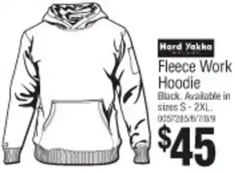 Bunnings Fleece Work Hoodie offer