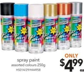 Cheap as Chips Spray Paint 250g offer