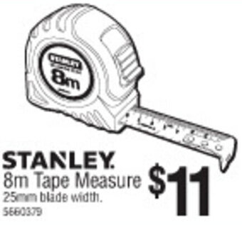 Bunnings Stanley 8m Tape Measure offer