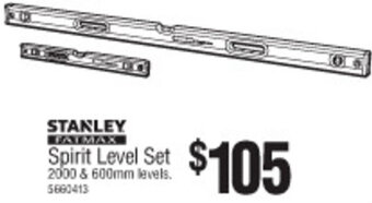 Stanley Fatmax Spirit Level Set