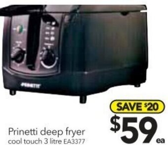 Cheap as Chips Prinetti Deep Fryer offer
