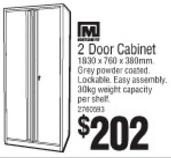 Bunnings 2 Door Cabinet offer