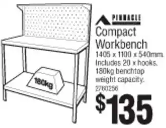 Bunnings Pinnacle Compact Workbench offer