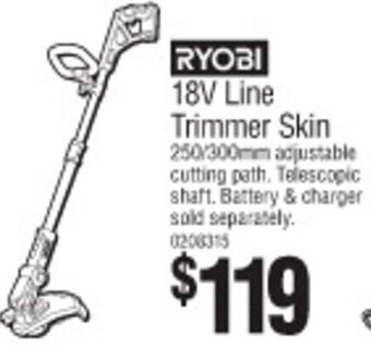 Bunnings Ryobi 18V Line Trimmer Skin offer