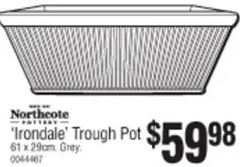 Bunnings Northcote Irondale Trough Pot offer