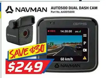 Auto One Navman auto500 dual dash cam offer