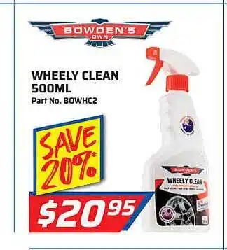 Wheely clean bowden's