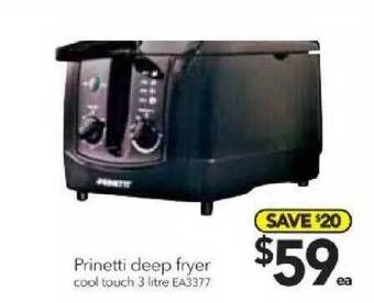 Cheap as Chips Prinetti deep fryer offer