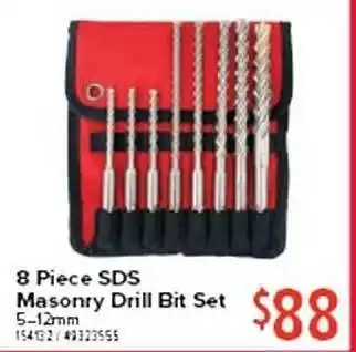 Total Tools 8 piece sds masonry drill bit set offer