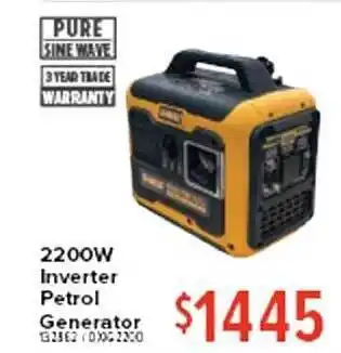 2200w inverter petrol generator