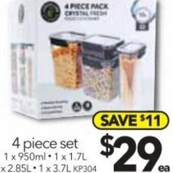 Cheap as Chips 4 Piece Set offer