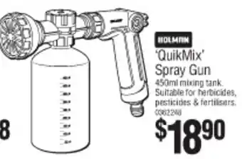 Bunnings Holman QuikMix Spray Gun offer