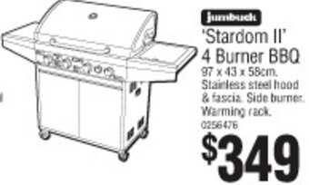 Jumbuck Stardom II 4 Burner BBQ