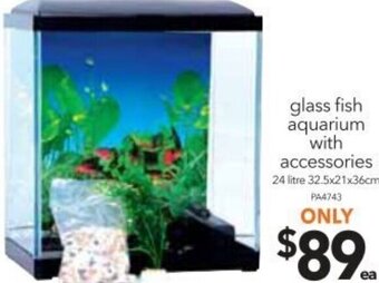 Cheap as Chips Glass Fish Aquarium with Accessories offer