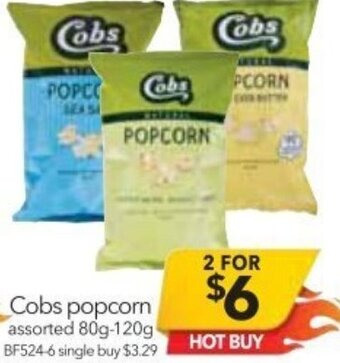 Cheap as Chips Cobs Popcorn 80g-120g offer