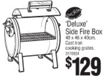 Bunnings Deluxe Side Fire Box offer