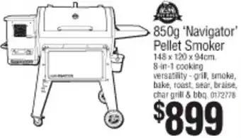 Bunnings 850g Navigator Pellet Smoker offer