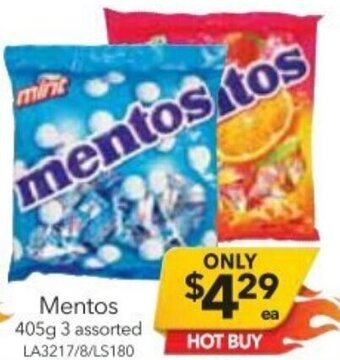 Cheap as Chips Mentos 405g offer