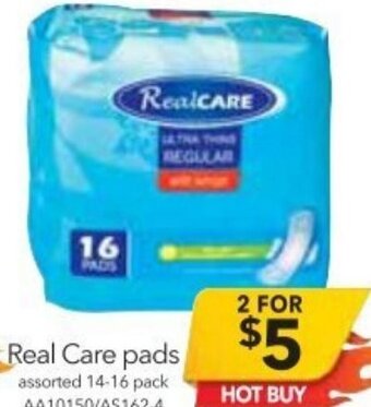 Cheap as Chips Real Care Pads offer