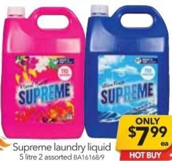 Cheap as Chips Supreme Laundry Liquid 5 Litre offer