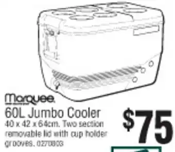 Bunnings Marquee 60L Jumbo Cooler offer