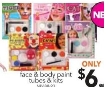 Cheap as Chips Face & Body Paint Tubes & Kits offer