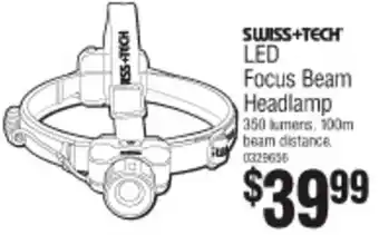 Bunnings Swiss+Tech LED Focus Beam Headlamp offer