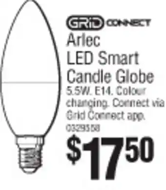 Bunnings Grid Connect Arlec LED Smart Candle Globe offer